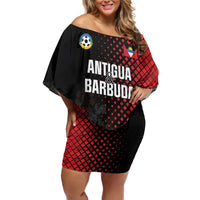 Custom Football Antigua and Barbuda Off Shoulder Short Dress The Benna Boys Go Champions