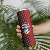 Custom Football Antigua and Barbuda Skinny Tumbler The Benna Boys Go Champions