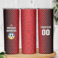 Custom Football Antigua and Barbuda Skinny Tumbler The Benna Boys Go Champions