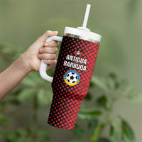 Custom Football Antigua and Barbuda Tumbler With Handle The Benna Boys Go Champions