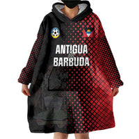 Custom Football Antigua and Barbuda Wearable Blanket Hoodie The Benna Boys Go Champions