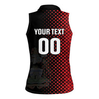 Custom Football Antigua and Barbuda Women Sleeveless Polo Shirt The Benna Boys Go Champions