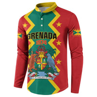Personalized Grenada 1974 Button Sweatshirt Proud To Be Grenadian