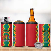 Personalized Grenada 1974 4 in 1 Can Cooler Tumbler Proud To Be Grenadian