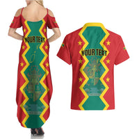 Personalized Grenada 1974 Couples Matching Summer Maxi Dress and Hawaiian Shirt Proud To Be Grenadian
