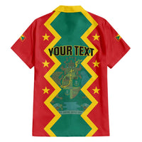 Personalized Grenada 1974 Family Matching Short Sleeve Bodycon Dress and Hawaiian Shirt Proud To Be Grenadian