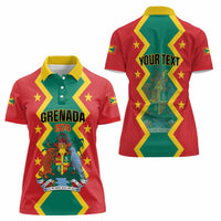 Personalized Grenada 1974 Women Polo Shirt Proud To Be Grenadian