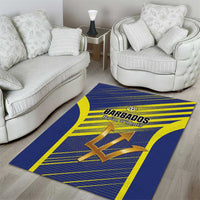 Barbados Football Area Rug Go Champions Bajan Tridents