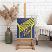 Barbados Football Canvas Wall Art Go Champions Bajan Tridents