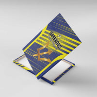 Barbados Football Canvas Wall Art Go Champions Bajan Tridents