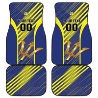 Barbados Football Car Mats Go Champions Bajan Tridents