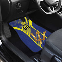 Barbados Football Car Mats Go Champions Bajan Tridents