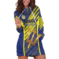 Custom Barbados Football Hoodie Dress Go Champions Bajan Tridents