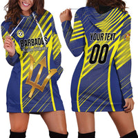 Custom Barbados Football Hoodie Dress Go Champions Bajan Tridents