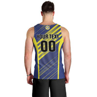 Custom Barbados Football Men Tank Top Go Champions Bajan Tridents