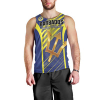 Custom Barbados Football Men Tank Top Go Champions Bajan Tridents