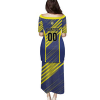 Custom Barbados Football Puletasi Go Champions Bajan Tridents