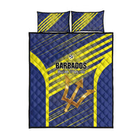 Barbados Football Quilt Bed Set Go Champions Bajan Tridents