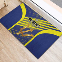 Barbados Football Rubber Doormat Go Champions Bajan Tridents