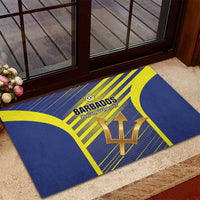 Barbados Football Rubber Doormat Go Champions Bajan Tridents