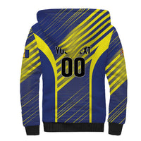 Custom Barbados Football Sherpa Hoodie Go Champions Bajan Tridents