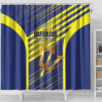 Barbados Football Shower Curtain Go Champions Bajan Tridents