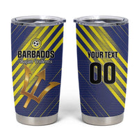 Custom Barbados Football Tumbler Cup Go Champions Bajan Tridents