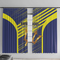 Barbados Football Window Curtain Go Champions Bajan Tridents