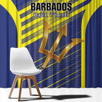 Barbados Football Window Curtain Go Champions Bajan Tridents