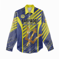 Custom Barbados Football Women Casual Shirt Go Champions Bajan Tridents