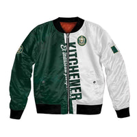 Personalised Canada Kitchener Bomber Jacket Ex Industria Prosperitas