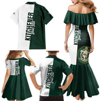 Personalised Canada Kitchener Family Matching Mermaid Dress and Hawaiian Shirt Ex Industria Prosperitas