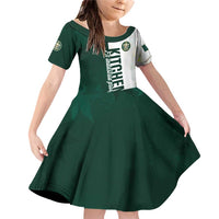 Personalised Canada Kitchener Family Matching Off Shoulder Short Dress and Hawaiian Shirt Ex Industria Prosperitas