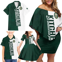 Personalised Canada Kitchener Family Matching Off Shoulder Short Dress and Hawaiian Shirt Ex Industria Prosperitas