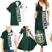 Personalised Canada Kitchener Family Matching Summer Maxi Dress and Hawaiian Shirt Ex Industria Prosperitas