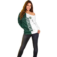Personalised Canada Kitchener Off Shoulder Sweater Ex Industria Prosperitas