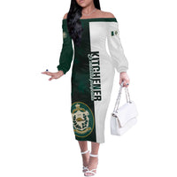 Personalised Canada Kitchener Off The Shoulder Long Sleeve Dress Ex Industria Prosperitas