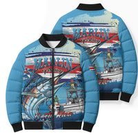 Personalized Costa Rica Blue Marlin Fishing Bomber Puffer Jacket 2026 Season