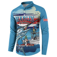 Personalized Costa Rica Blue Marlin Fishing Button Sweatshirt 2026 Season