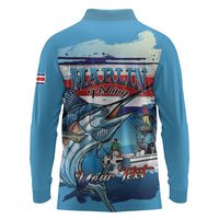 Personalized Costa Rica Blue Marlin Fishing Long Sleeve Polo Shirt 2026 Season