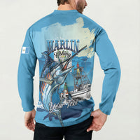 Personalized Guatemala Blue Marlin Fishing Button Sweatshirt 2026 Season