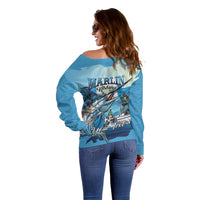 Personalized Guatemala Blue Marlin Fishing Off Shoulder Sweater 2026 Season