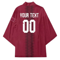 Custom Qatar 2026 World Football Kimono Maroon Version