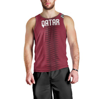 Custom Qatar 2026 World Football Men Tank Top Maroon Version