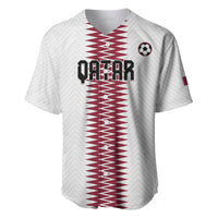 Custom Qatar 2026 World Football Baseball Jersey White Version