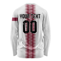 Custom Qatar 2026 World Football Long Sleeve Shirt White Version