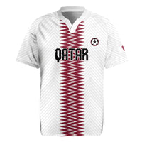 Custom Qatar 2026 World Football Rugby Jersey White Version