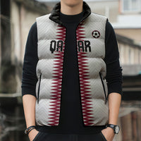Custom Qatar 2026 World Football Sleeveless Puffer Jacket White Version