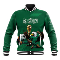 Custom Saudi Arabia 2026 World Football Baseball Jacket Arabian Green Falcons