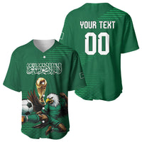 Custom Saudi Arabia 2026 World Football Baseball Jersey Arabian Green Falcons
